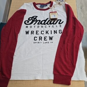 Indian Motorcycle Wrecking Crew Long Sleeve Shirt